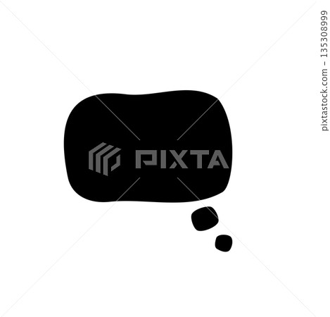 simple black speech bubble simple black speech bubble 135308999