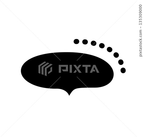 簡單的黑色氣泡 135309000