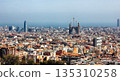 Barcelona city, aerial view of cityscape 135310258