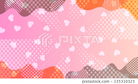 Valentine's Day heart material pattern background 135310323