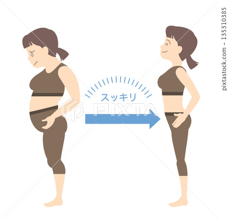 節食成功的女人 節食成功的女人 135310385