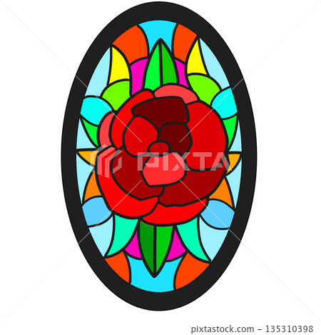 簡易彩色玻璃 135310398