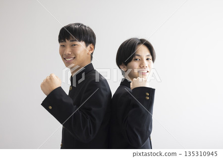 Male student in school uniform 135310945