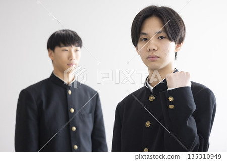 Male student in school uniform 135310949
