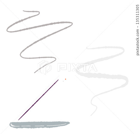 香氛手繪彩色插畫素材組（精油、香薰、圖案等） 135311305