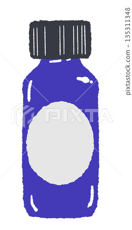 Aroma and fragrance hand-drawn color illustration material set (essential oils, incense, patterns, etc.) 135311348