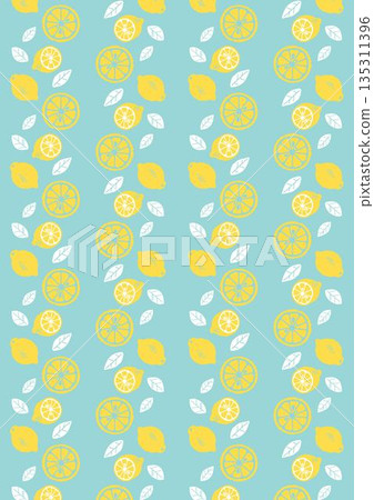 Retro style simple and pop lemon pattern Retro style simple and pop lemon pattern 135311396