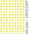 Retro style simple and pop lemon pattern 135311397