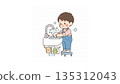 洗手的男孩 135312043