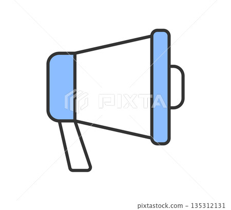 Simple loudspeaker icon illustration vector Simple loudspeaker icon illustration vector 135312131