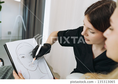 Aesthetician Explains Injection Points for Facial Rejuvenation 135313065