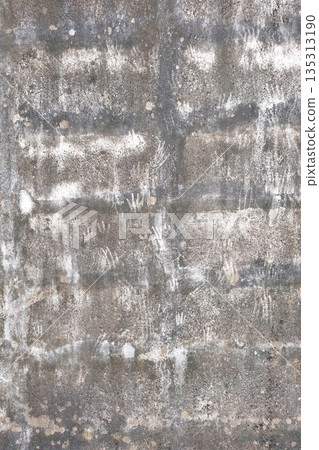 Concrete cement cracked wall texture  135313190