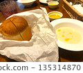 Delicious bread and soup set 135314870