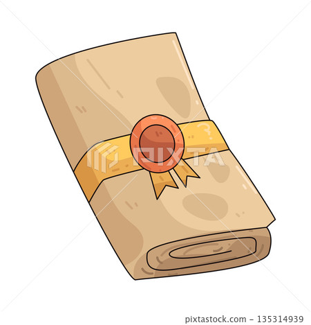 illustration of certificate  135314939