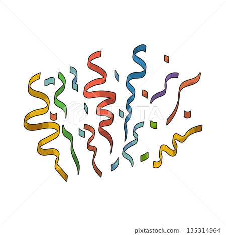 illustration of Streamers illustration of Streamers 135314964