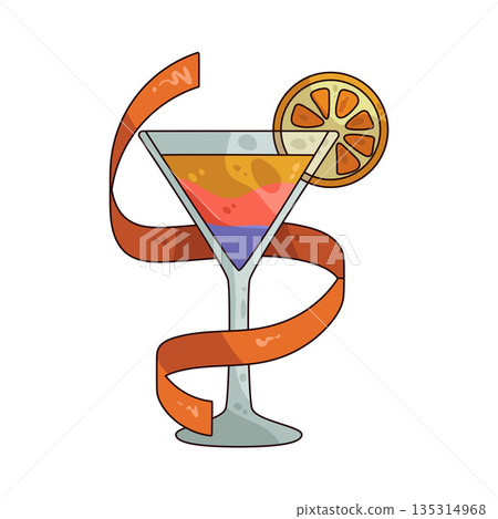 illustration of Cocktail Glass 135314968