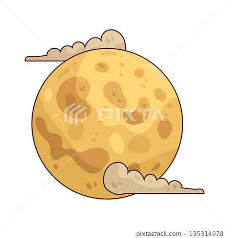 illustration of Full Moon 135314978