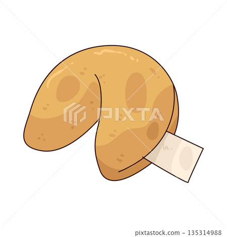 illustration of Fortune Cookie illustration of Fortune Cookie 135314988