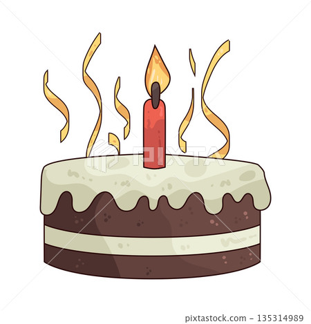 illustration of Celebration Cake illustration of Celebration Cake 135314989