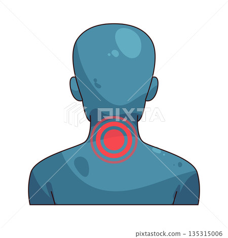 illustration of Neck Pain 135315006