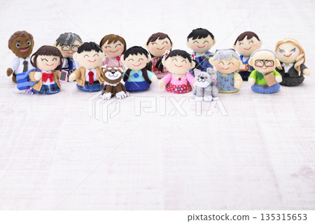 People of all races, generations and professions 135315653