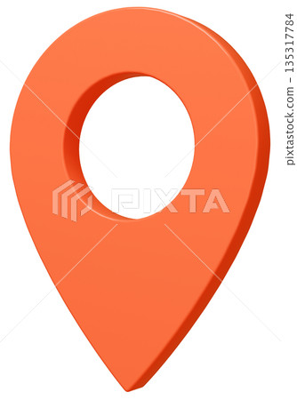3D 影像地圖 pin_orange 3D 影像地圖 pin_orange 135317784