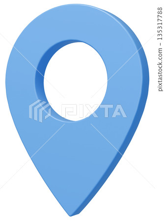 3D 影像映射 pin_light blue 3D 影像映射 pin_light blue 135317788