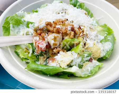 Taco rice salad bowl 135318037