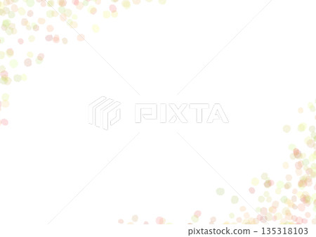 透明水彩水滴邊框背景素材 - 黃色 135318103