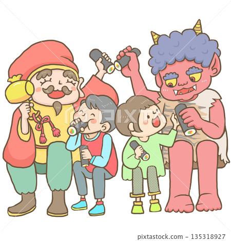 On Setsubun, let's all eat Ehomaki while the demons are still in the good fortune. 135318927
