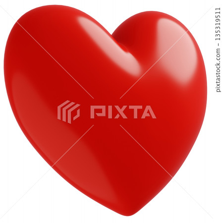 3D image_heart_red 135319511