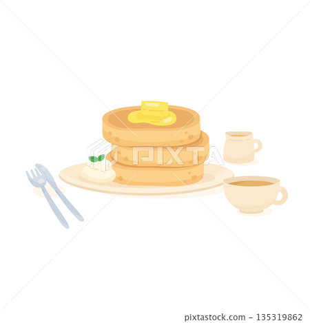 pancake menu set 135319862