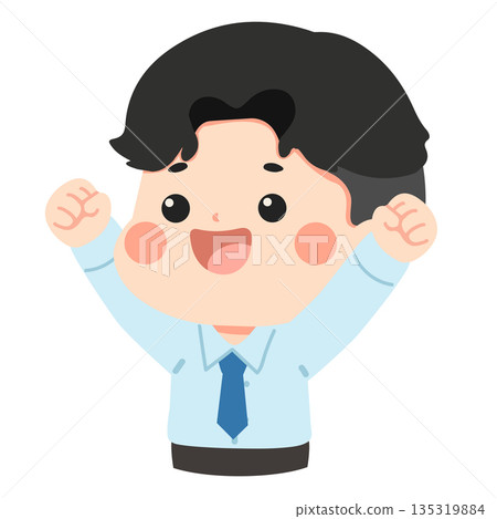 Excited Man Celebrating Success Excited Man Celebrating Success 135319884