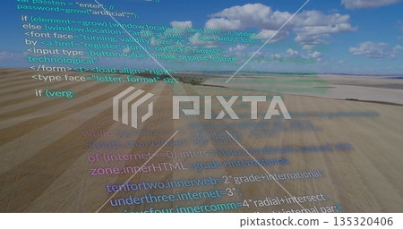 Overlaying code across central farmland, with HTML form inputs and JavaScript functions Overlaying code across central farmland, with HTML form inputs and JavaScript functions 135320406