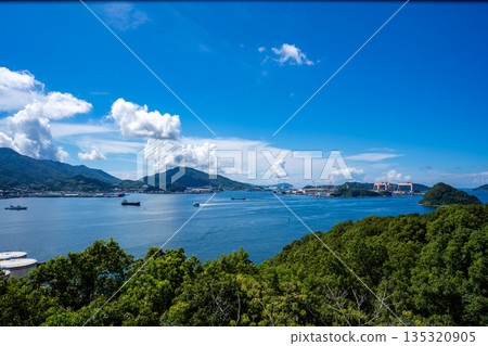 從神崎神社眺望長崎灣（長崎市） 135320905