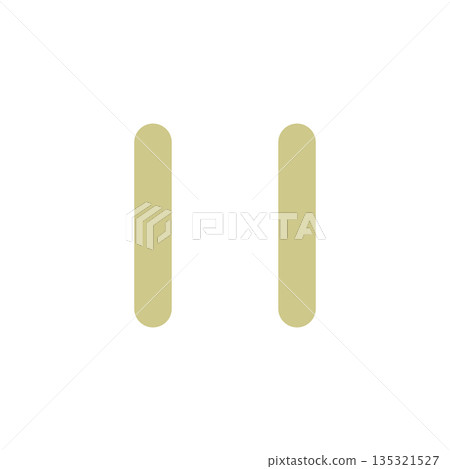 Simple stop sign icon illustration Simple stop sign icon illustration 135321527