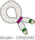 illustration of Thai jasmine garland 135321542