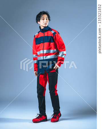 Full-body photo of a man in uniform Full-body photo of a man in uniform 135321852
