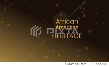 African American Heritage Dark Gold Background African American Heritage Dark Gold Background 135322781