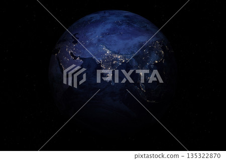 Earth planet. Asia. 135322870