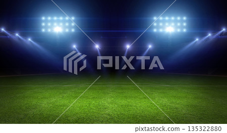Soccer stadium field, football background. Soccer stadium field, football background. 135322880