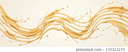 牛的體液呈淺黃色，流動著，五線譜顯現出來。 135323273