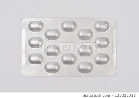 Silver pill blister pack Silver pill blister pack 135323318