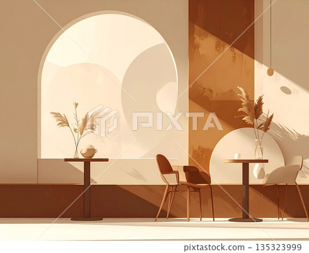 抽象咖啡館 135323999