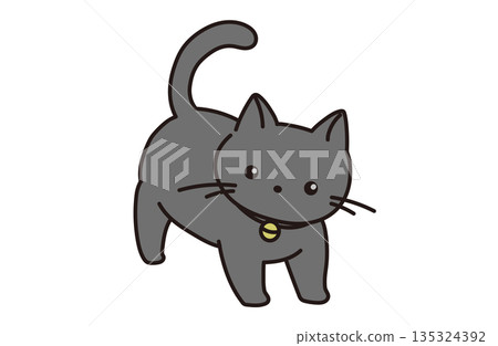 簡單的貓插圖素材 簡單的貓插圖素材 135324392