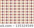 Classic argyle pattern with sophisticated pink and beige diamond patterns 135324549