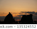 Sunset over Hashigui Rock 135324552