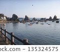 Scenery with Hashigui Rock 135324575