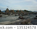 Coast with Hashigui Rock 135324578