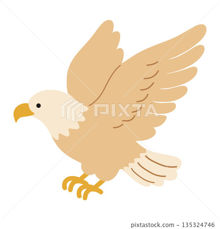 Bald eagle soaring celebrating america's independence day 135324746